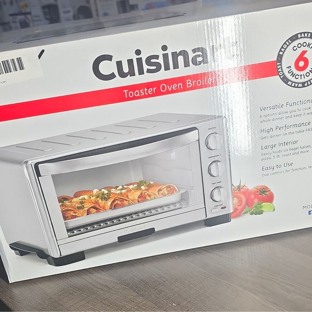 Cuisinart TOB-1010 Stainless Steel Toaster Oven Broiler Keep-Warm 1800W